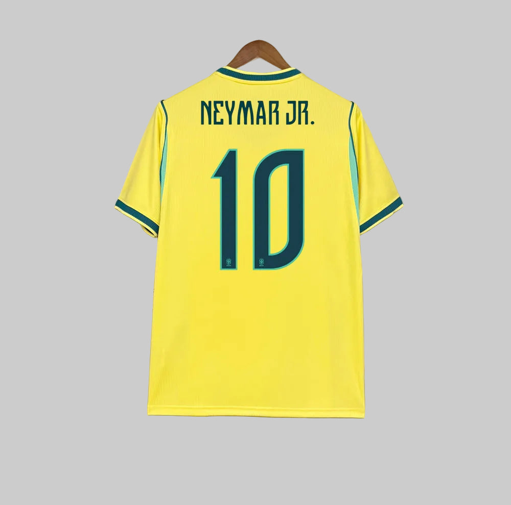 Brazil No. 10 Home Jersey 2026 – Fan Fit Football Jersey